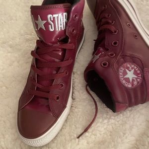 Converse all star sneakers burgundy size 7 men’s brand new